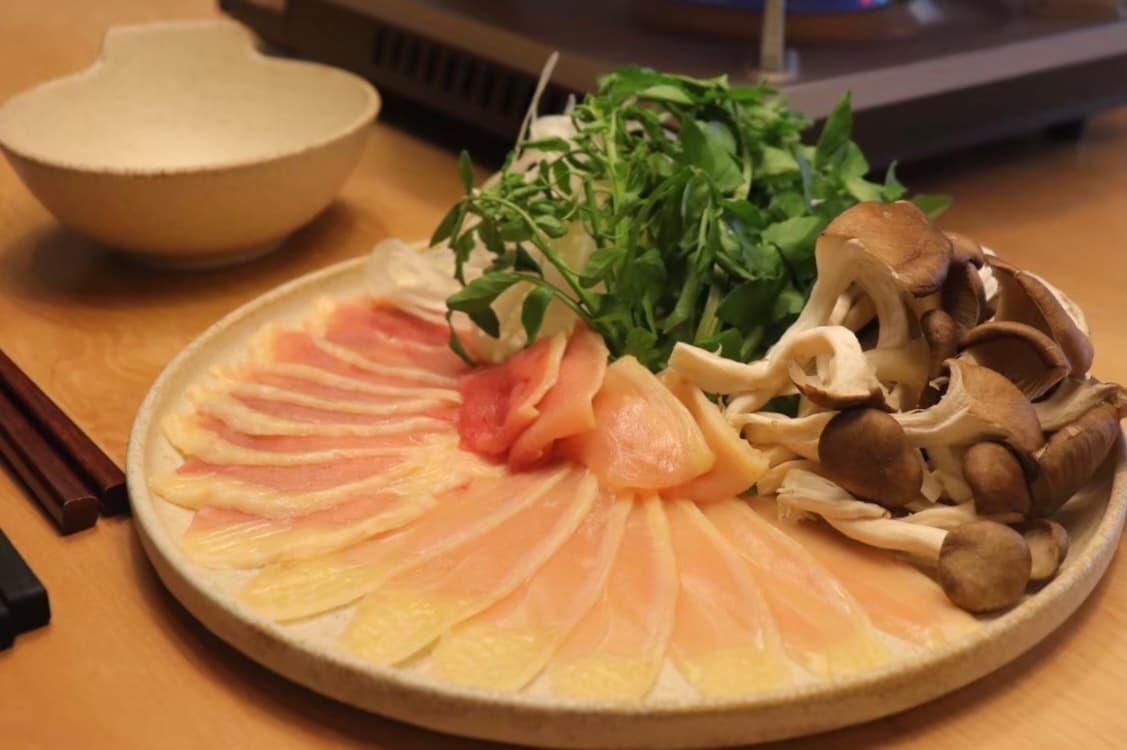 地鶏しゃぶしゃぶ鍋コース
